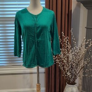 Coldwater Creek Teal Knit Top